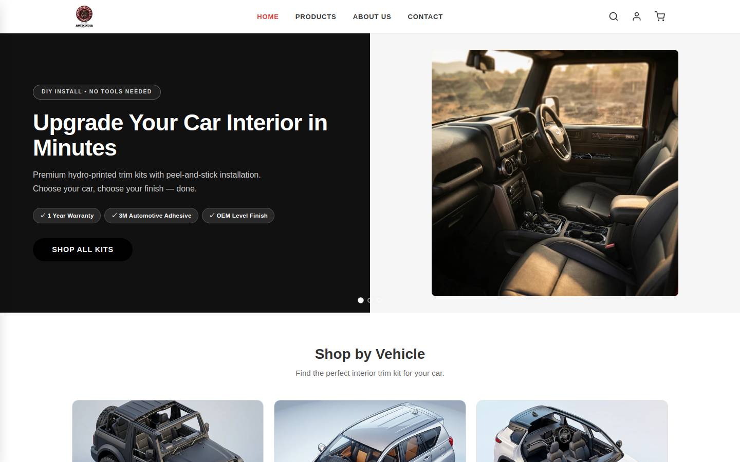 woodpeckersfinish.com homepage screenshot