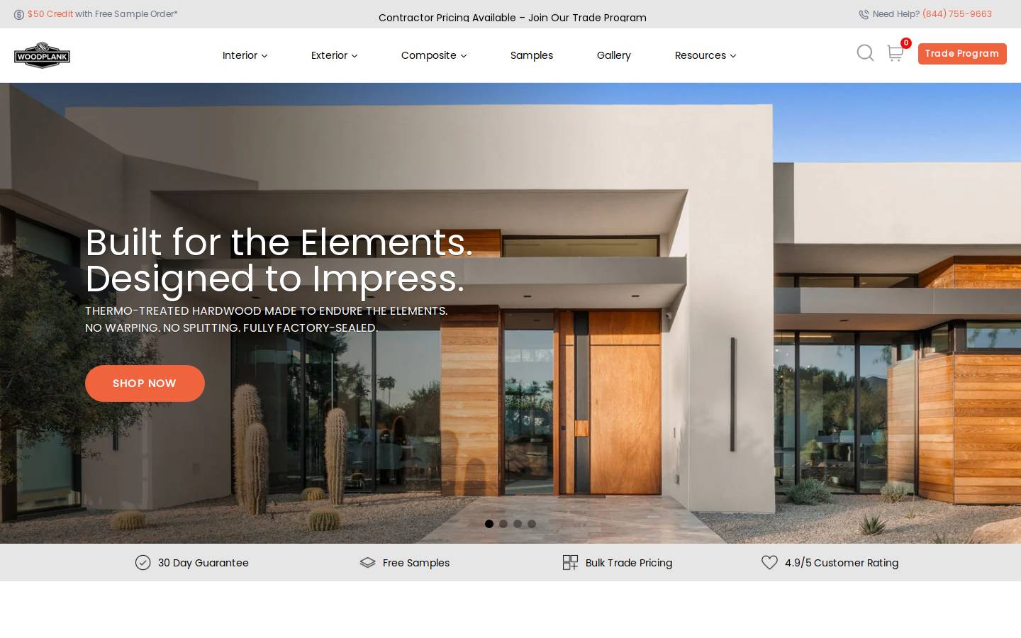 woodplank.ca homepage screenshot