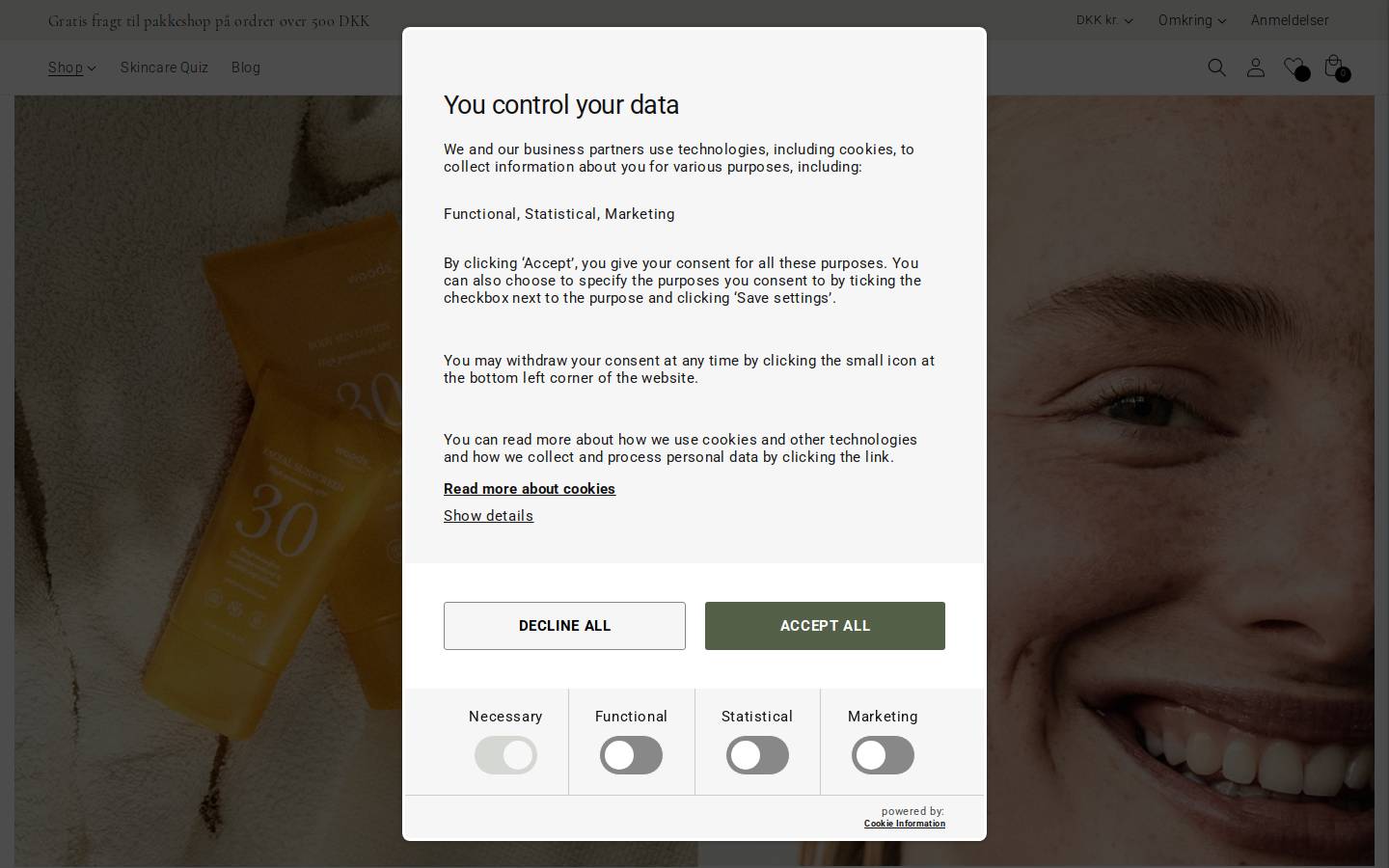 woods_copenhagen homepage screenshot
