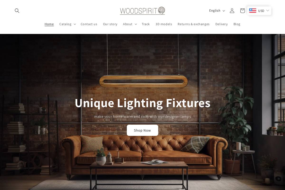 woodspirit.shop homepage screenshot