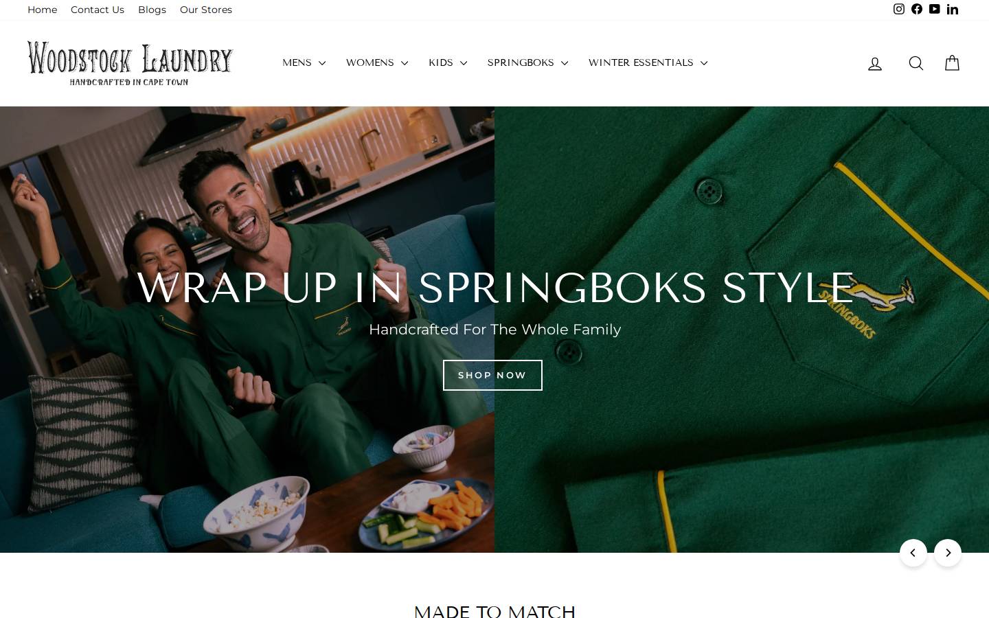 woodstocklaundry.co homepage screenshot