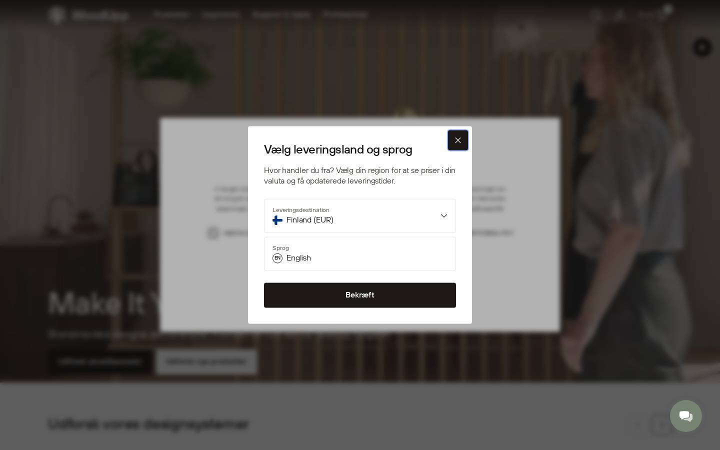 WoodUpp homepage screenshot