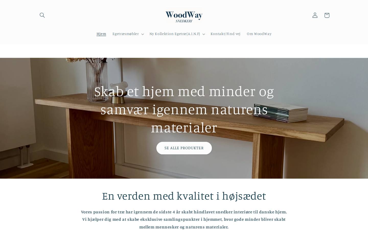 Woodway homepage screenshot