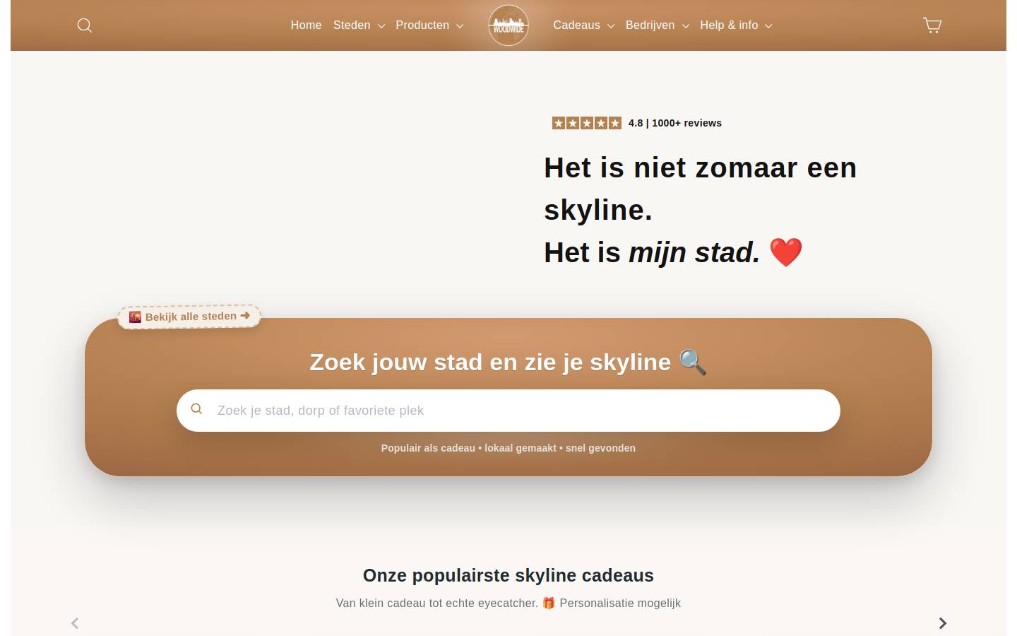 WoodWideCities homepage screenshot