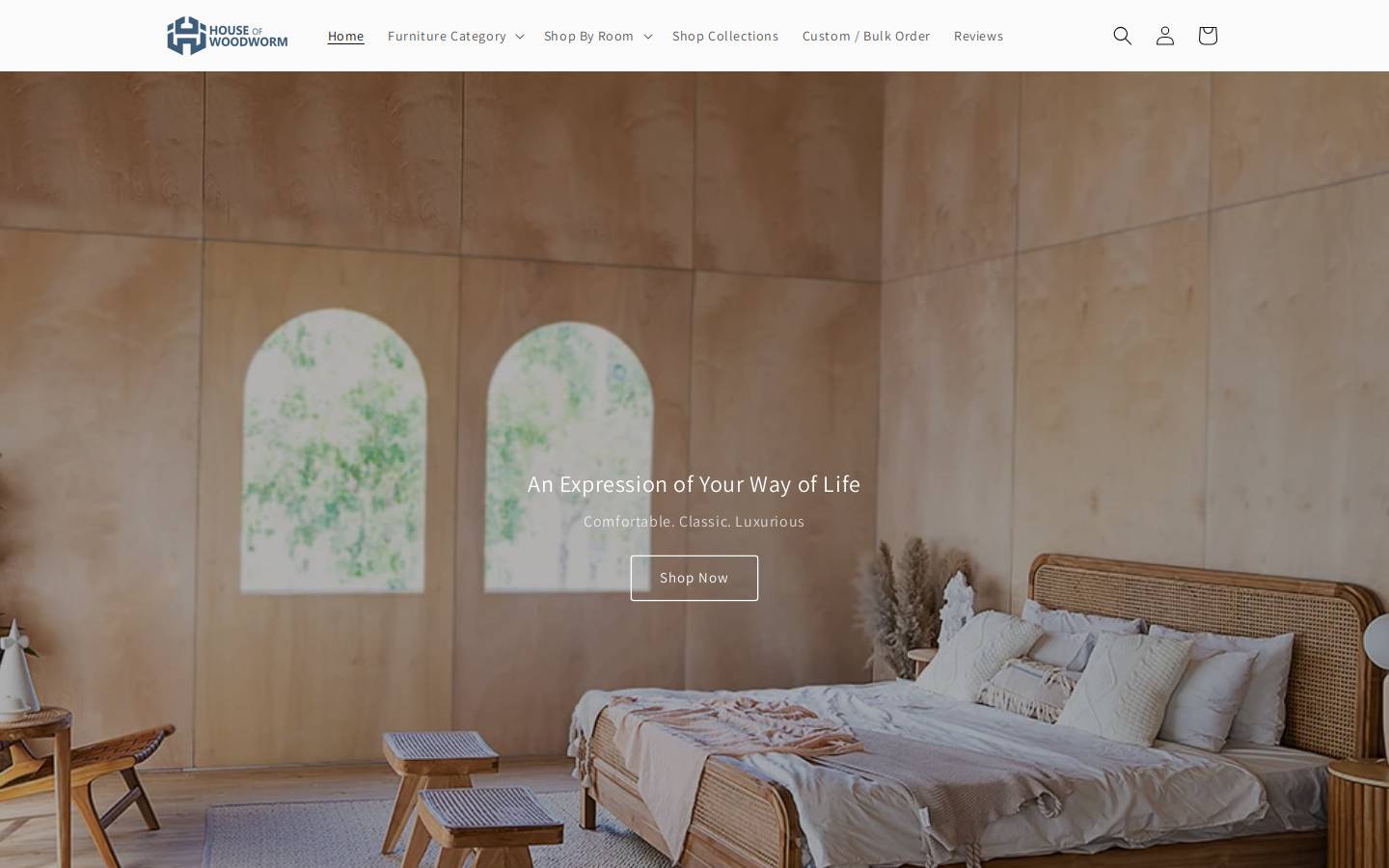 woodworm.in homepage screenshot