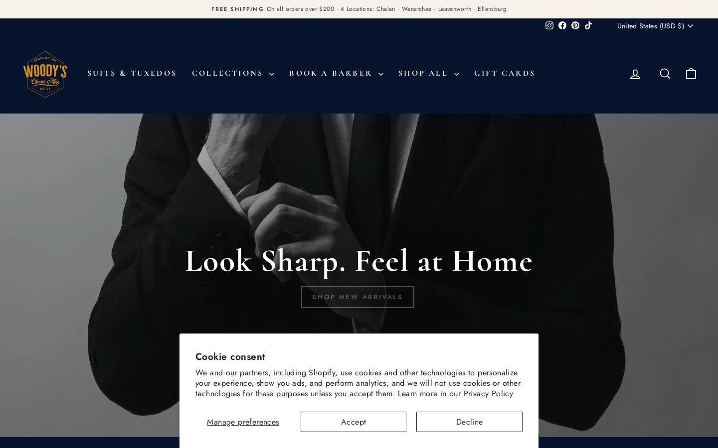 woodysclassicman.com homepage screenshot