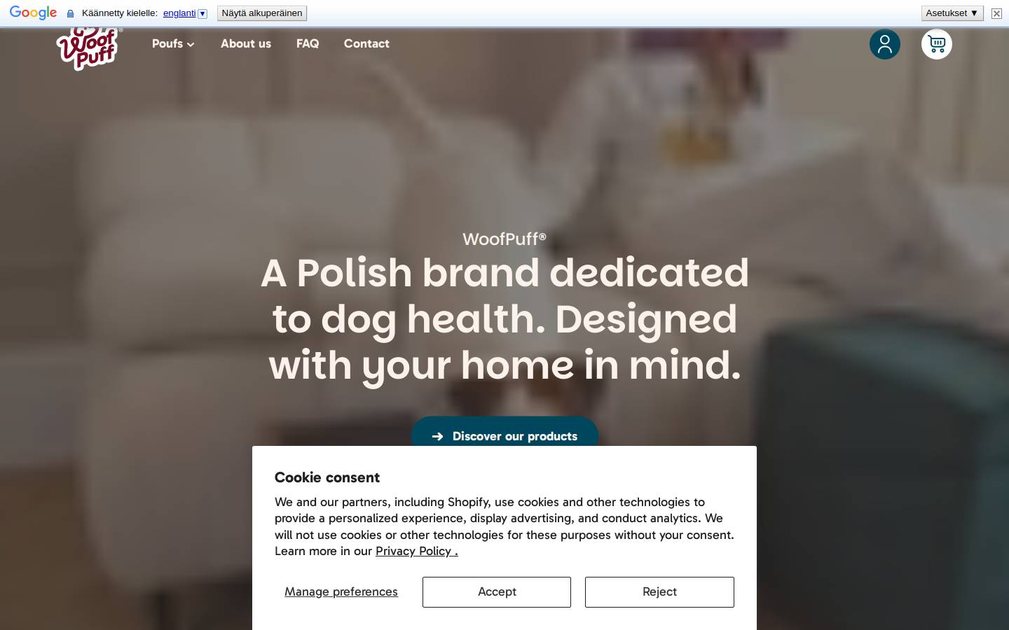 woofpuff.com homepage screenshot