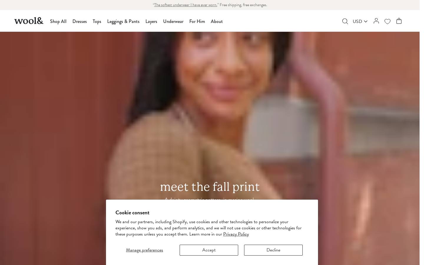 wooland.com homepage screenshot