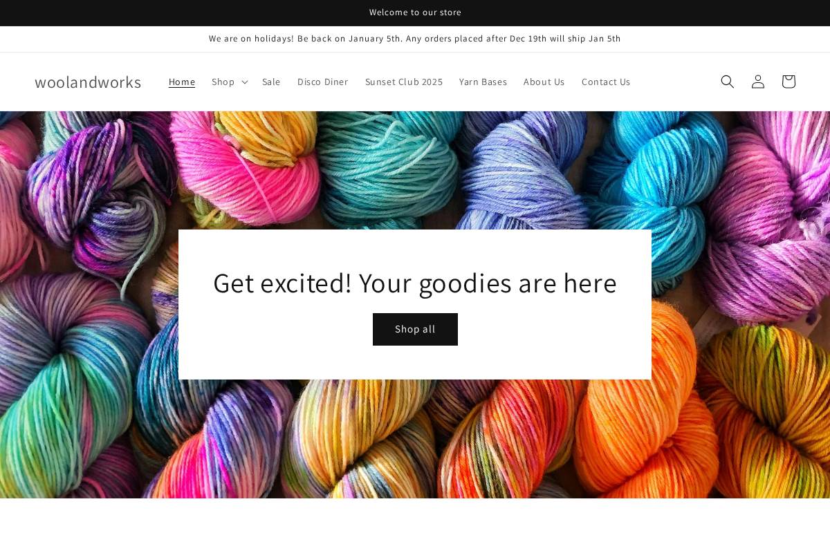 woolandworks.com.au homepage screenshot