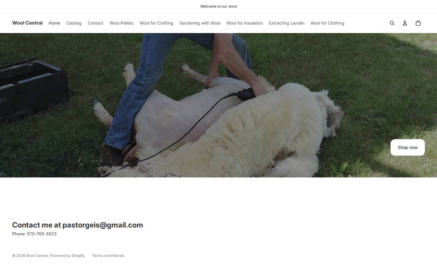 woolcentral.net homepage screenshot