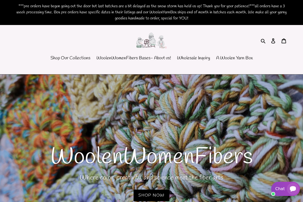 WoolenWomenFibers homepage screenshot