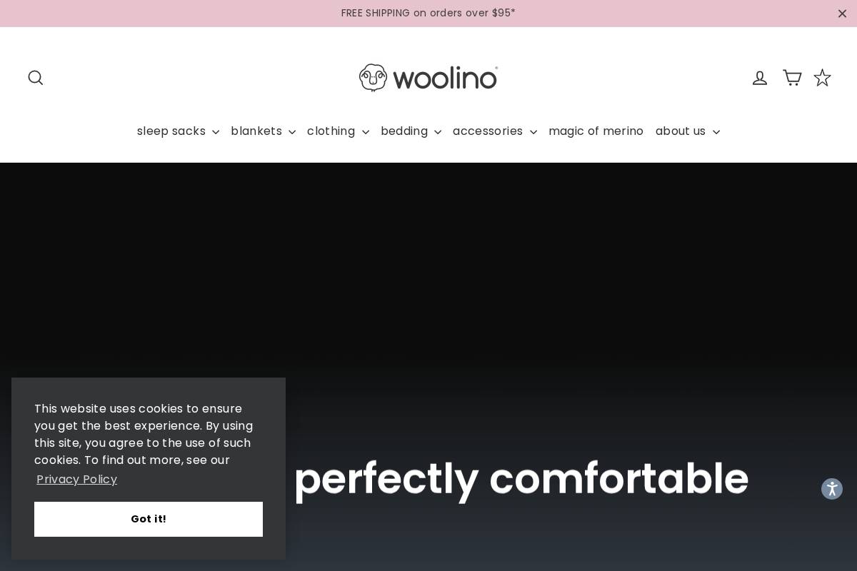 Woolino homepage screenshot