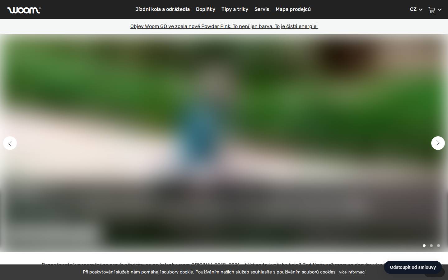 woombikes homepage screenshot