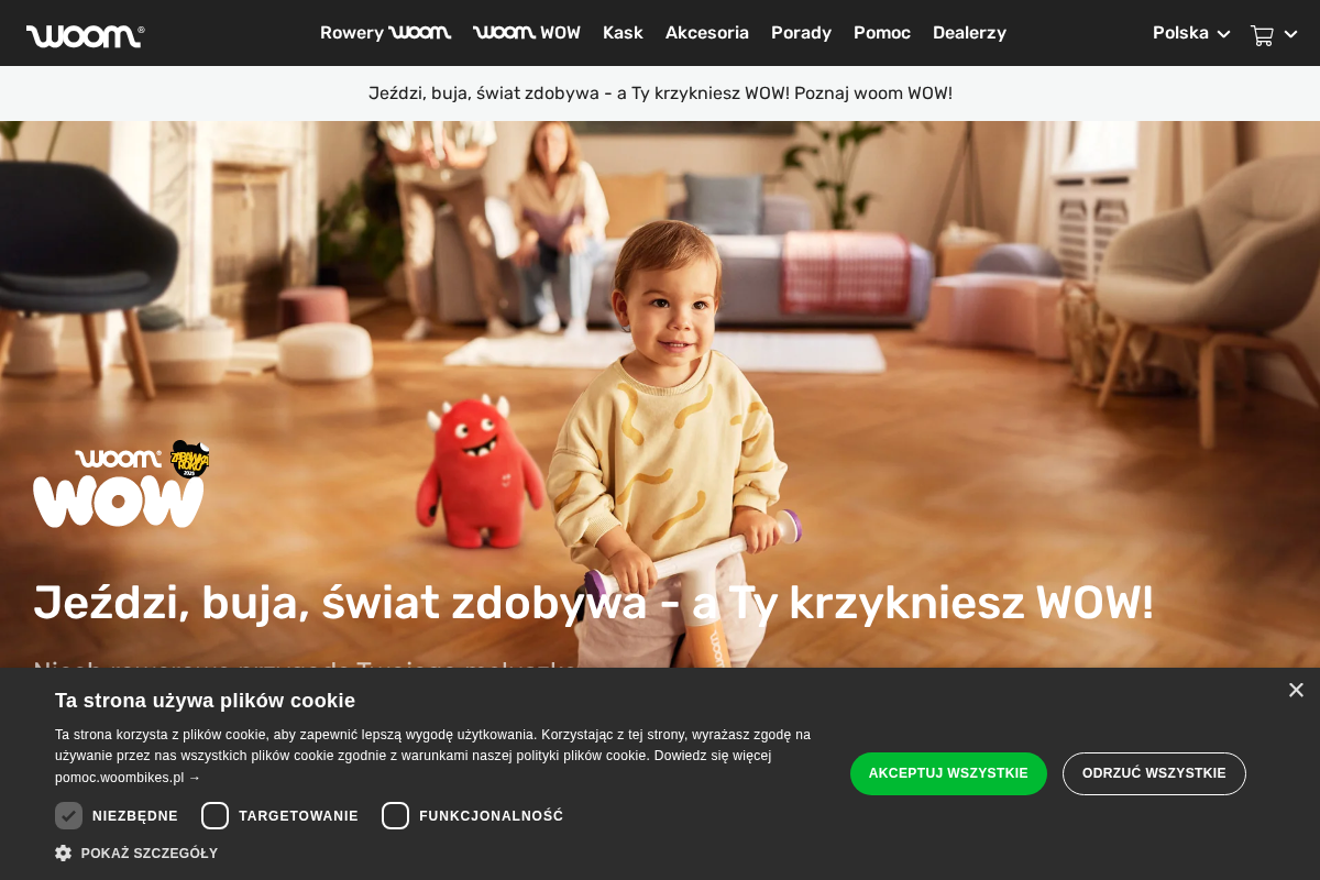 woom Polska homepage screenshot