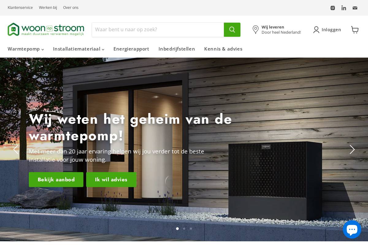 woonopstroom.nl homepage screenshot