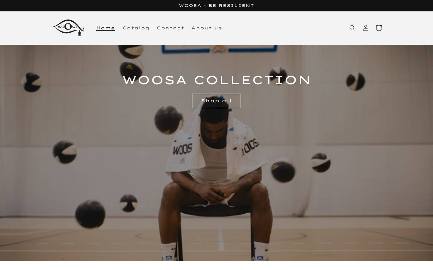 woosacollection.com homepage screenshot