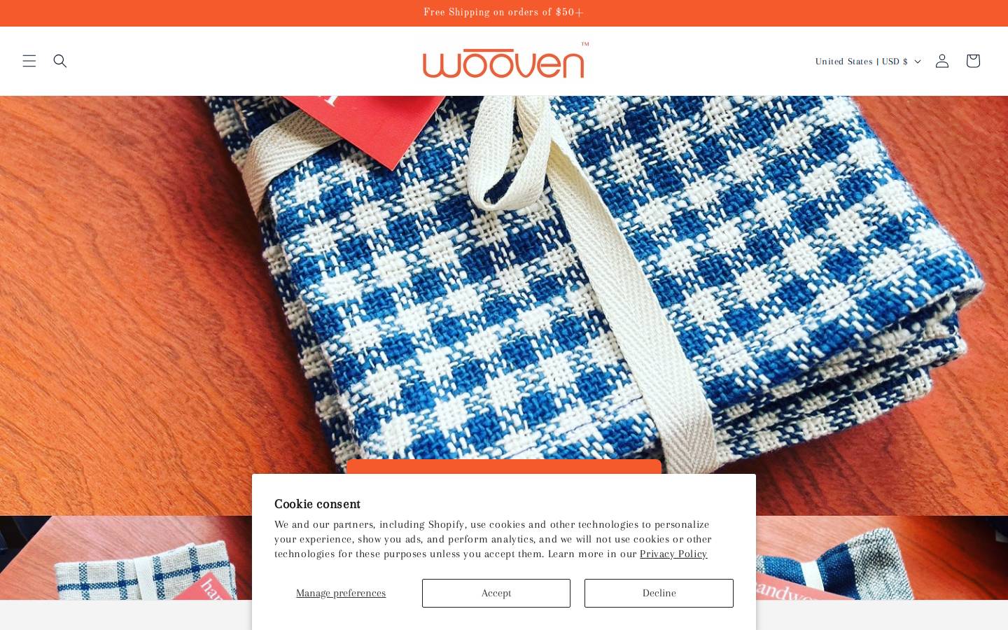 woovendesign.com homepage screenshot