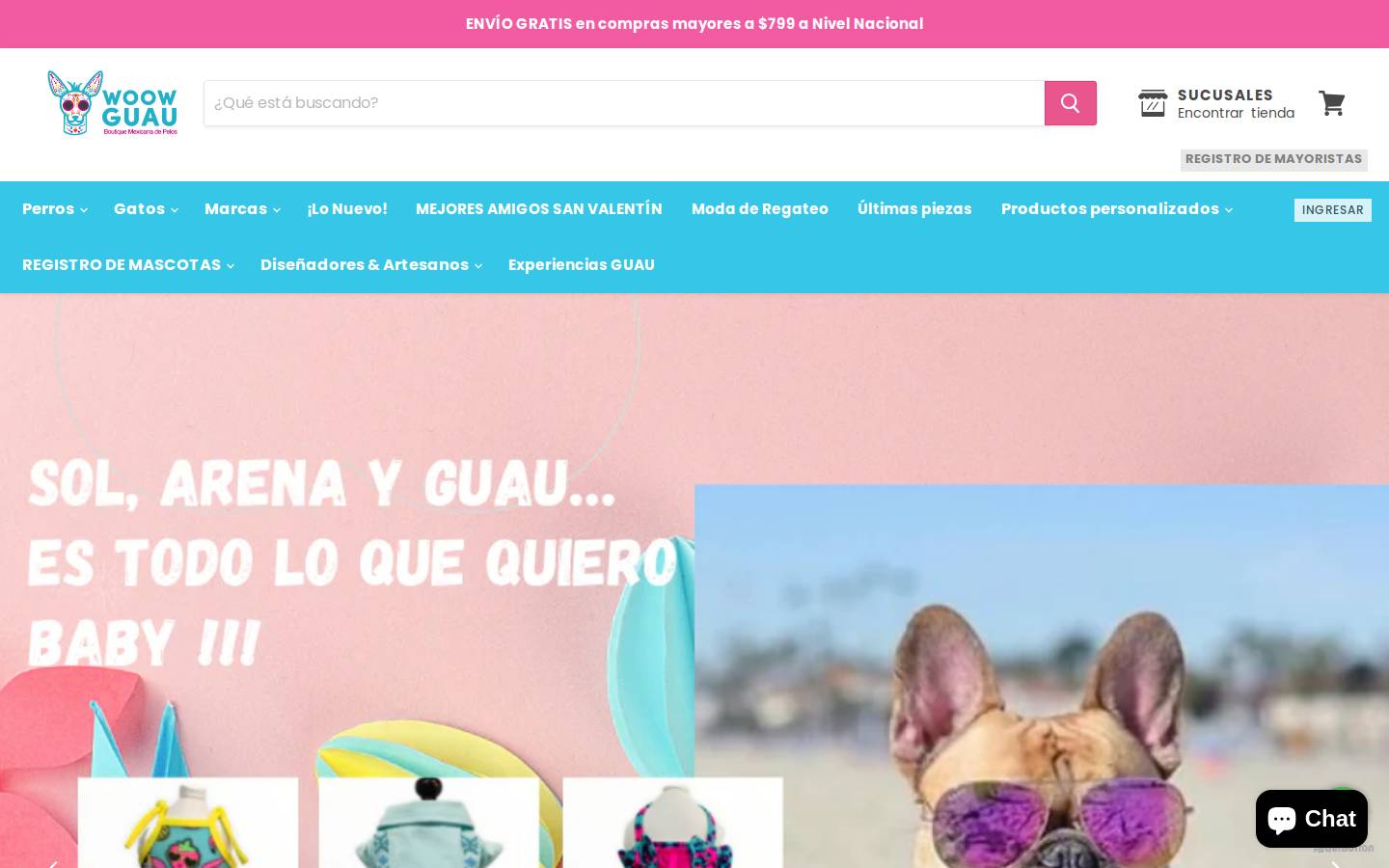 woowguau.com.mx homepage screenshot