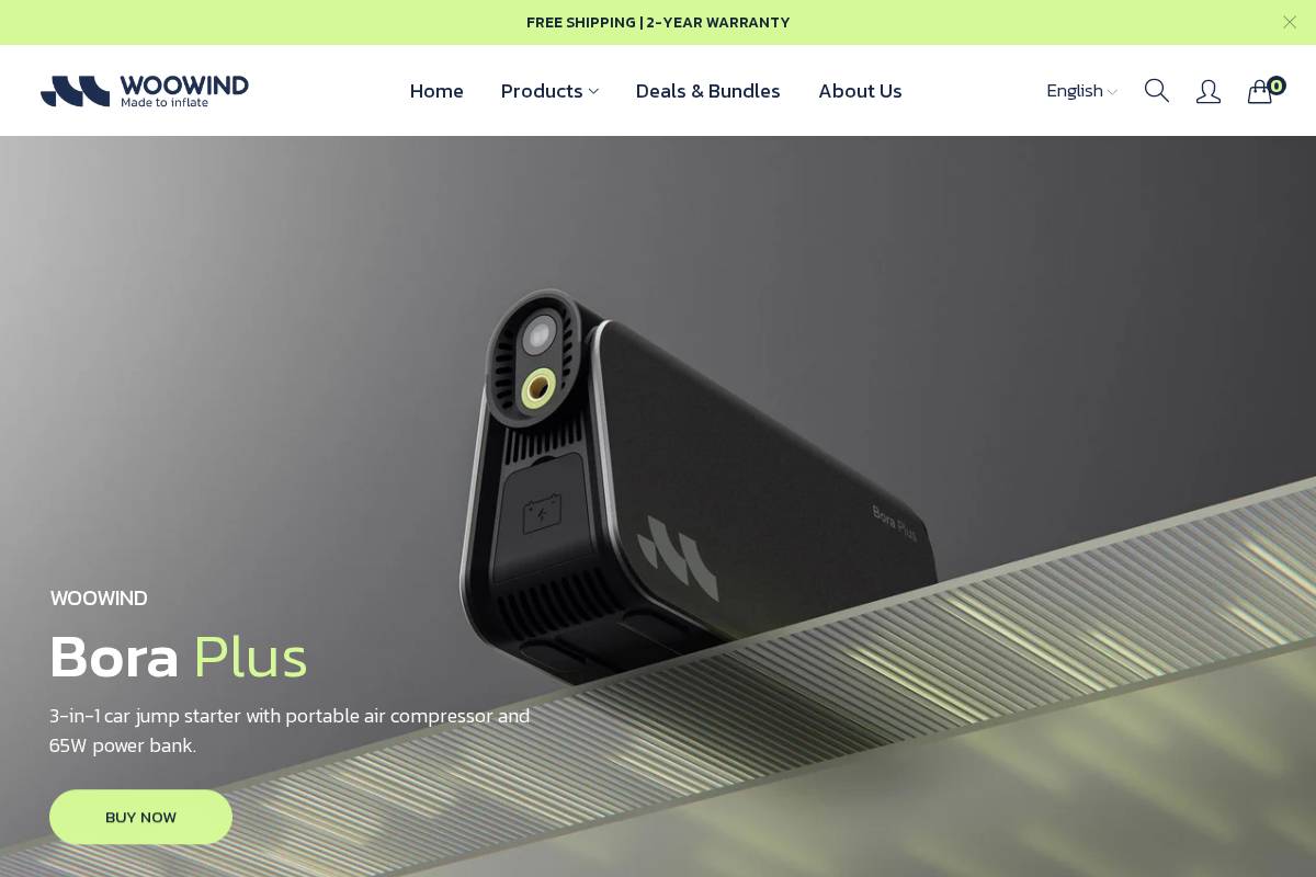 woowindshop.com homepage screenshot