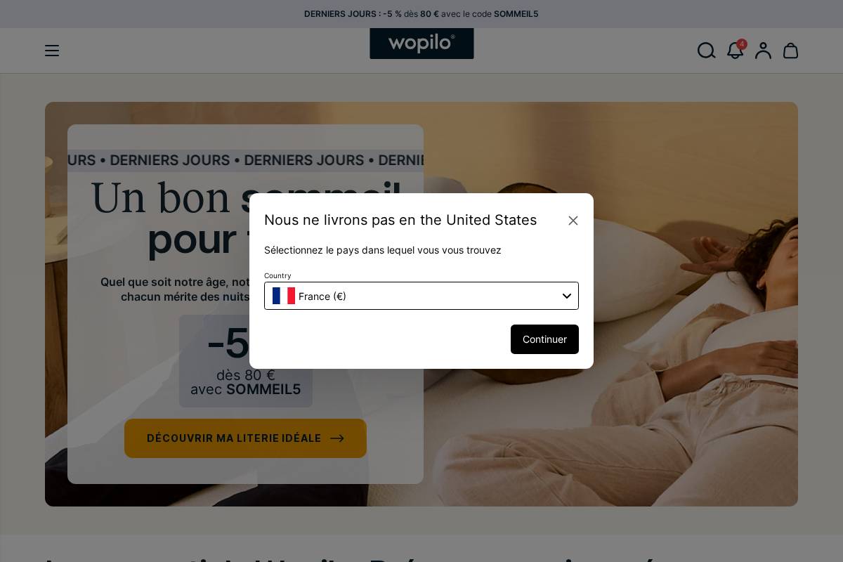 Wopilo homepage screenshot