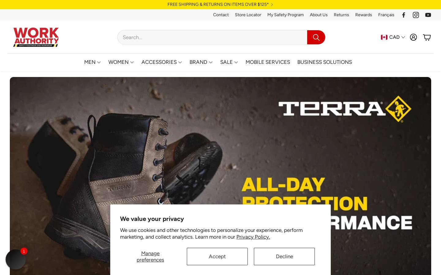 workauthority.ca homepage screenshot