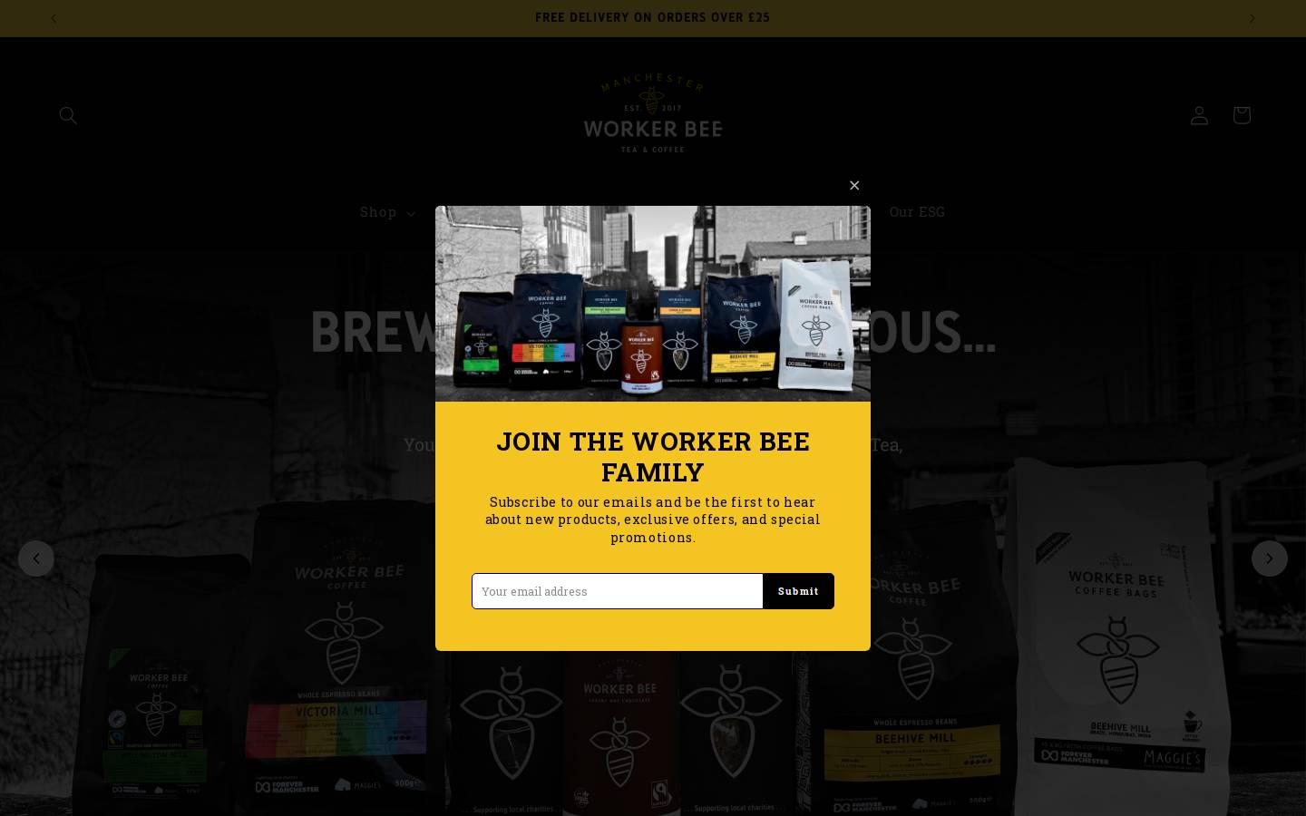 workerbeemcr.co.uk homepage screenshot