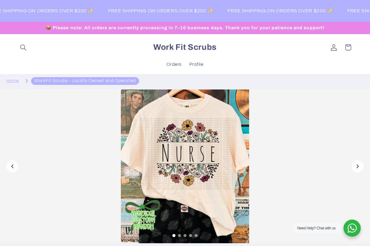 workfitscrubs.ca homepage screenshot