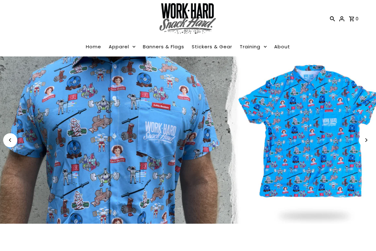 WORK HARD SNACK HARD homepage screenshot