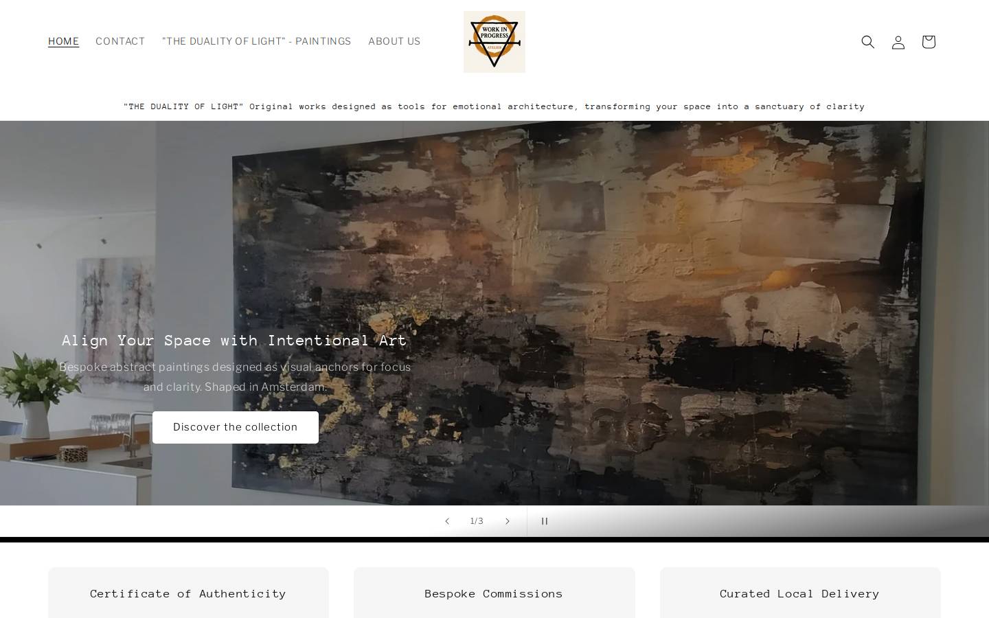 workinprogressatelier.com homepage screenshot