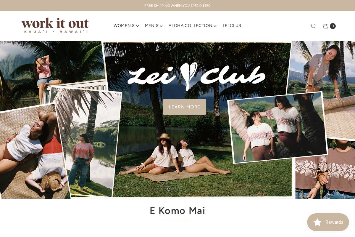 workitoutkauai.com homepage screenshot