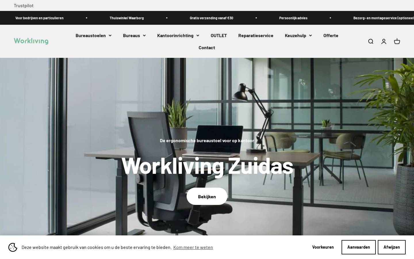 Workliving homepage screenshot