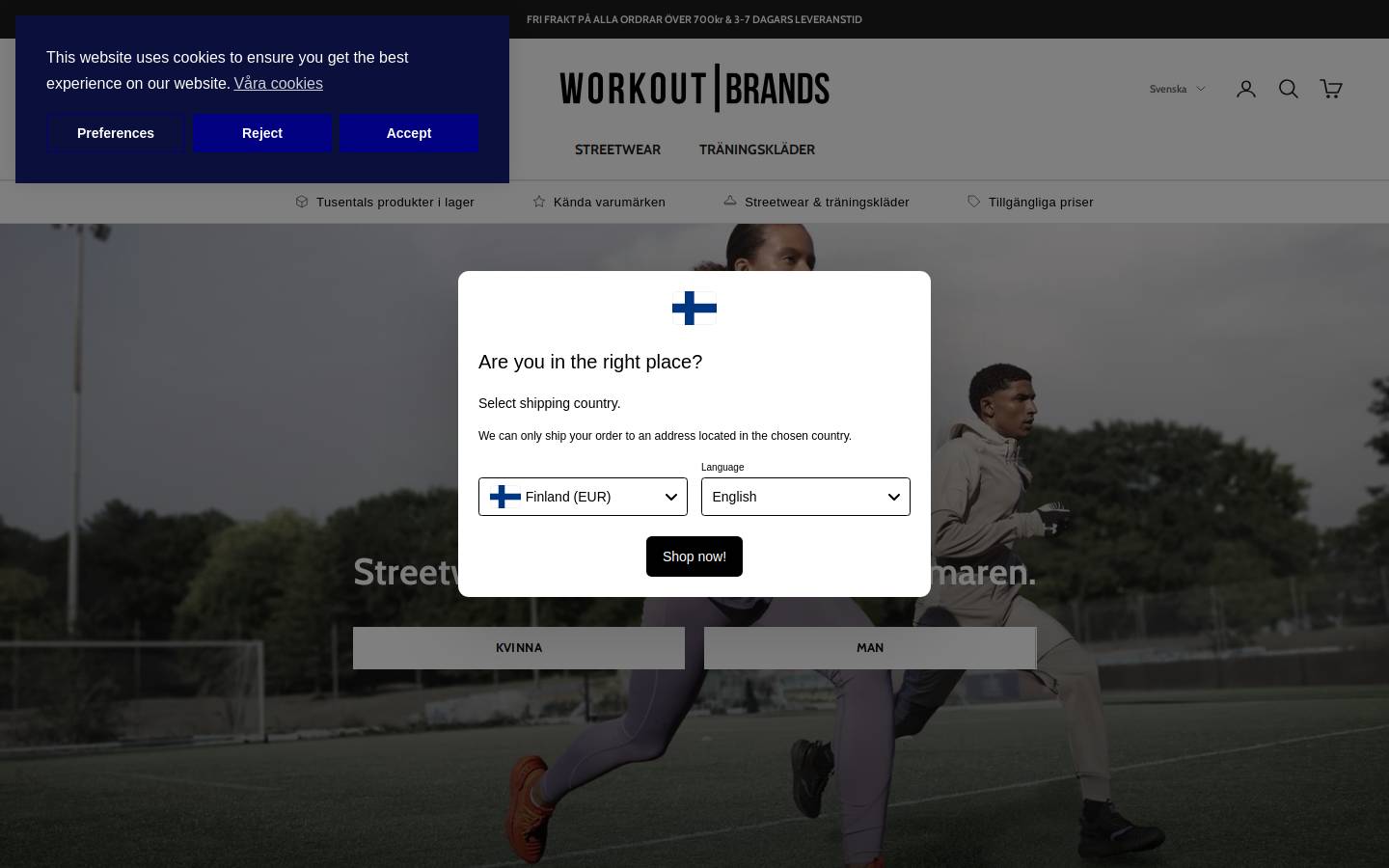 workoutbrands.nl homepage screenshot