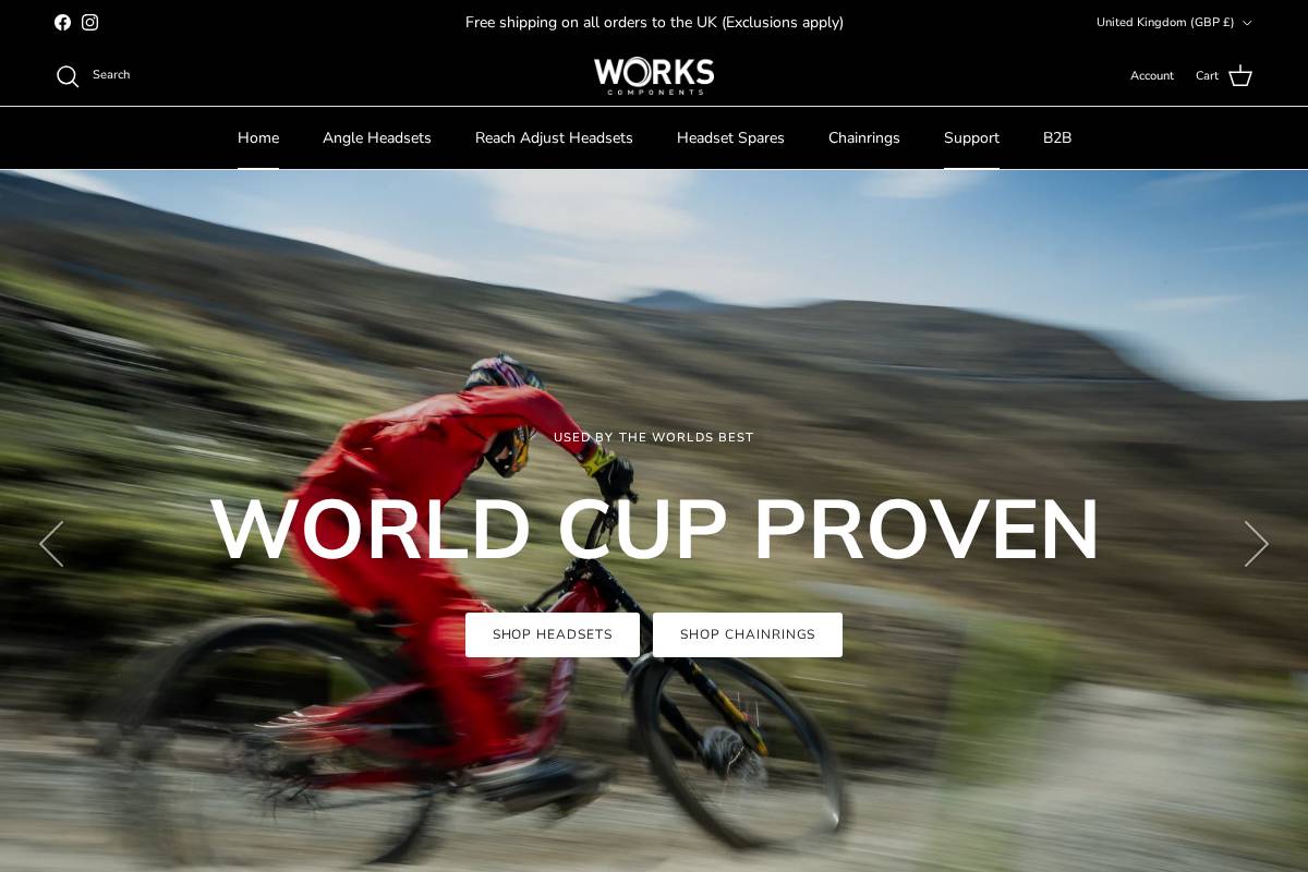 Works Components homepage screenshot