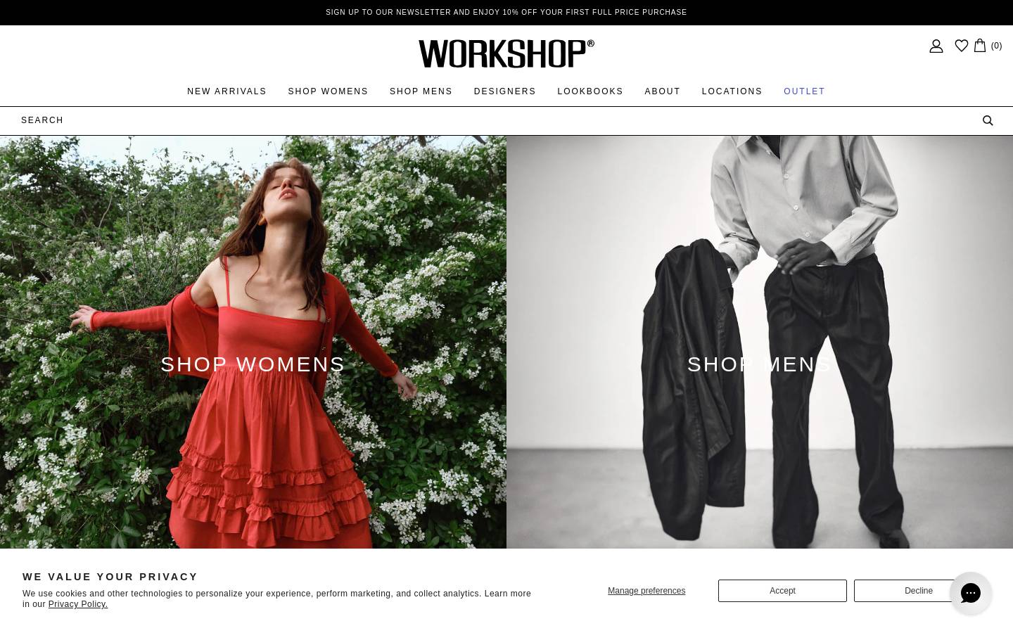workshop.co.nz homepage screenshot