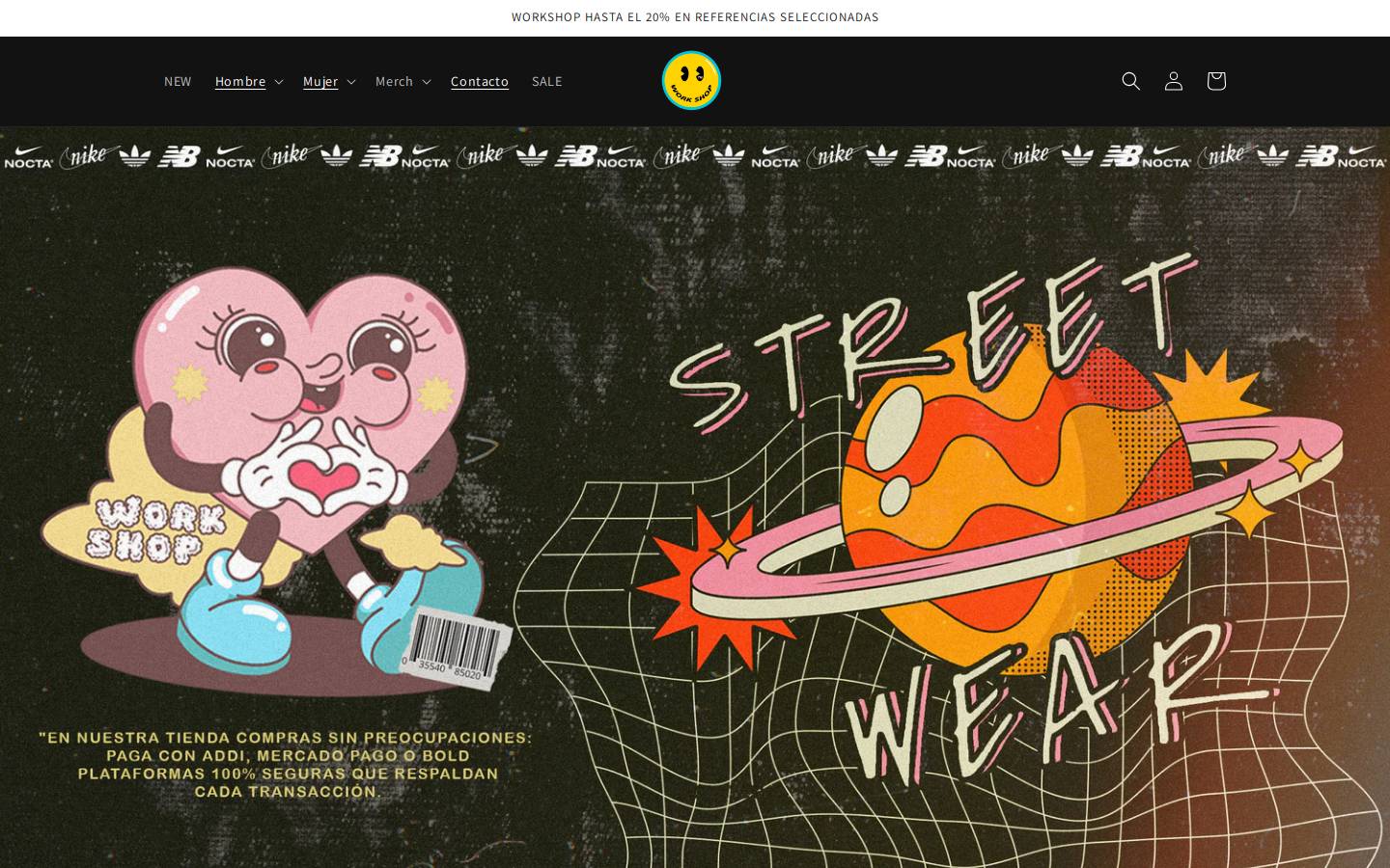 workshopcol.co homepage screenshot