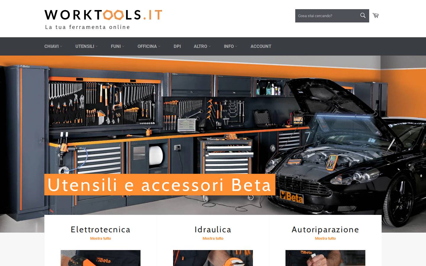 worktools.it homepage screenshot