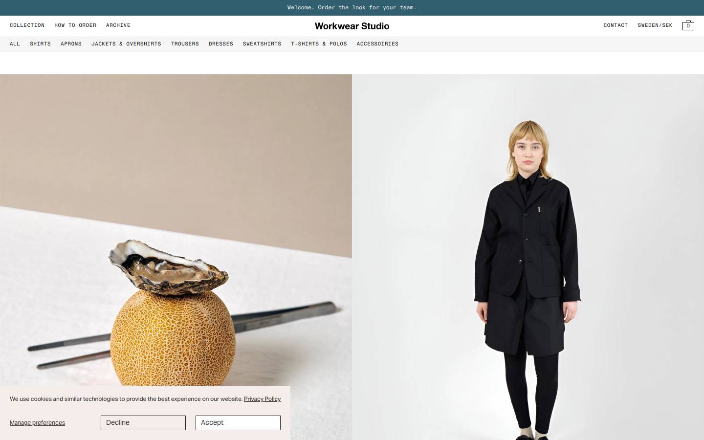 workwearstudio.com homepage screenshot