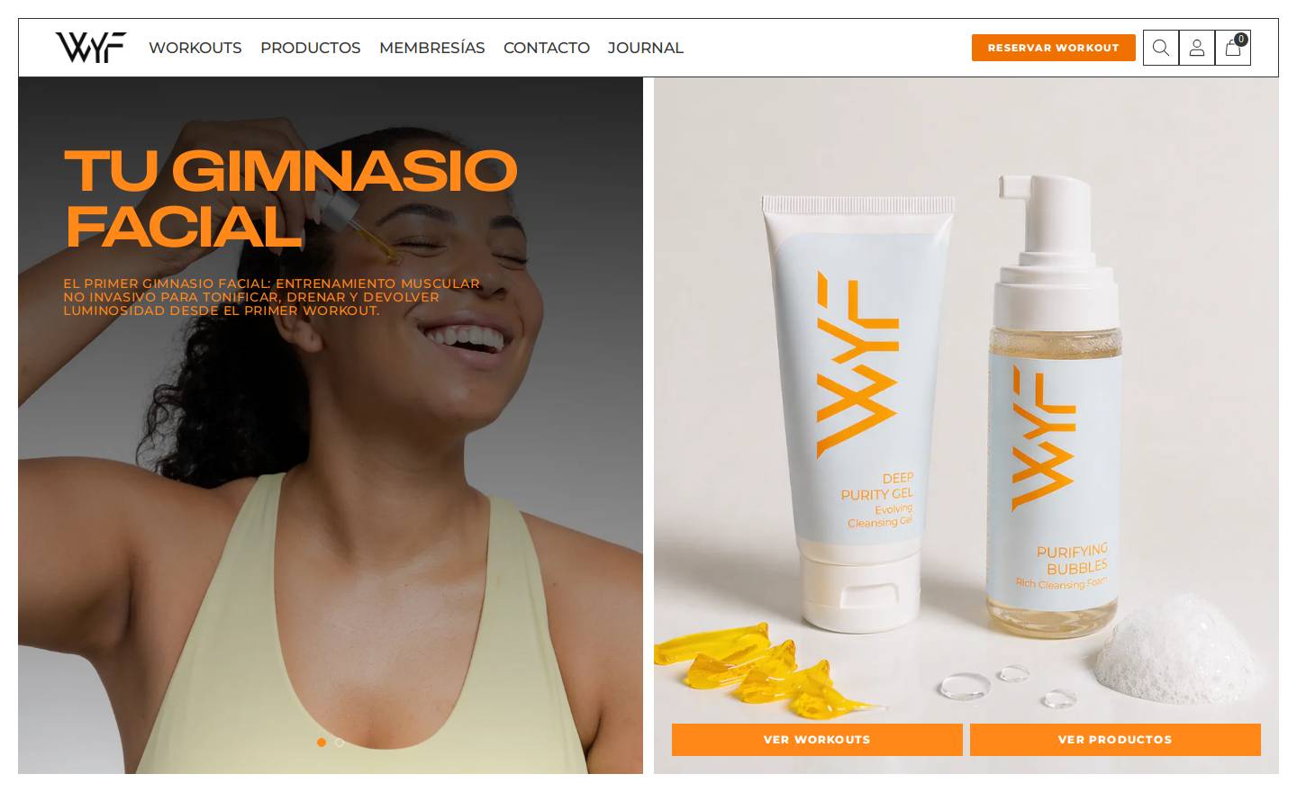 workyourface.com homepage screenshot
