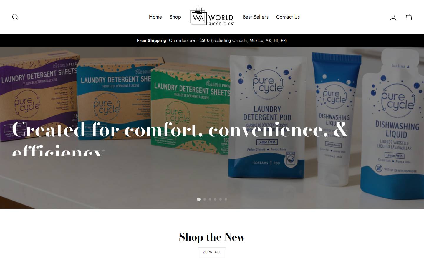 worldamenities.com homepage screenshot