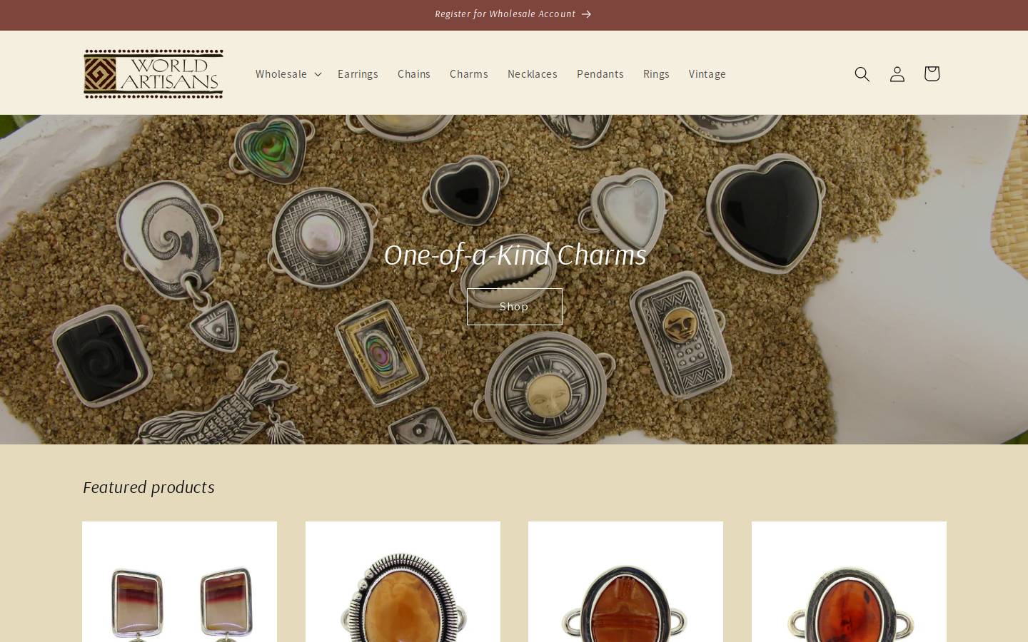 worldartisansjewelry.com homepage screenshot