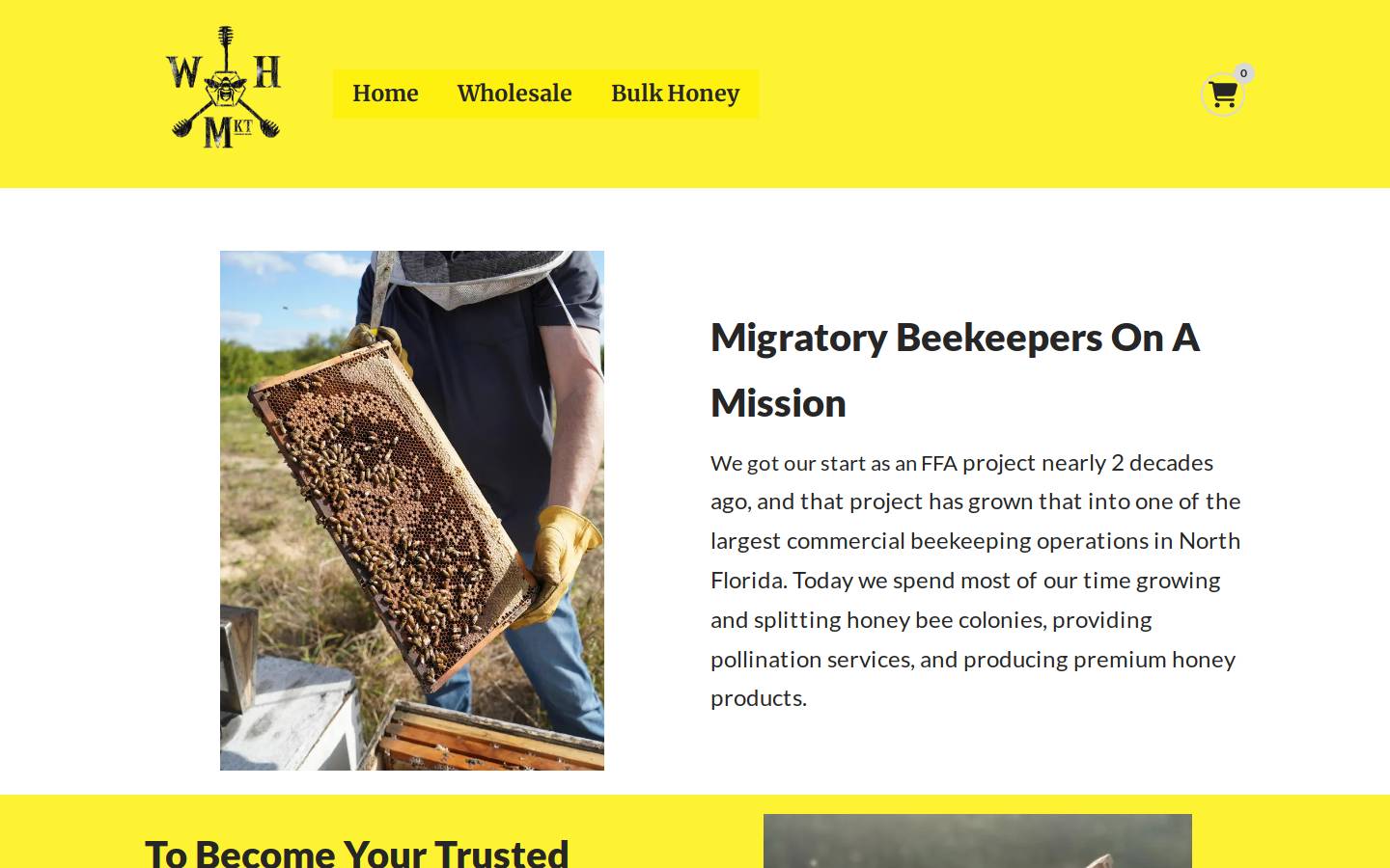 worldhoneymarket.com homepage screenshot