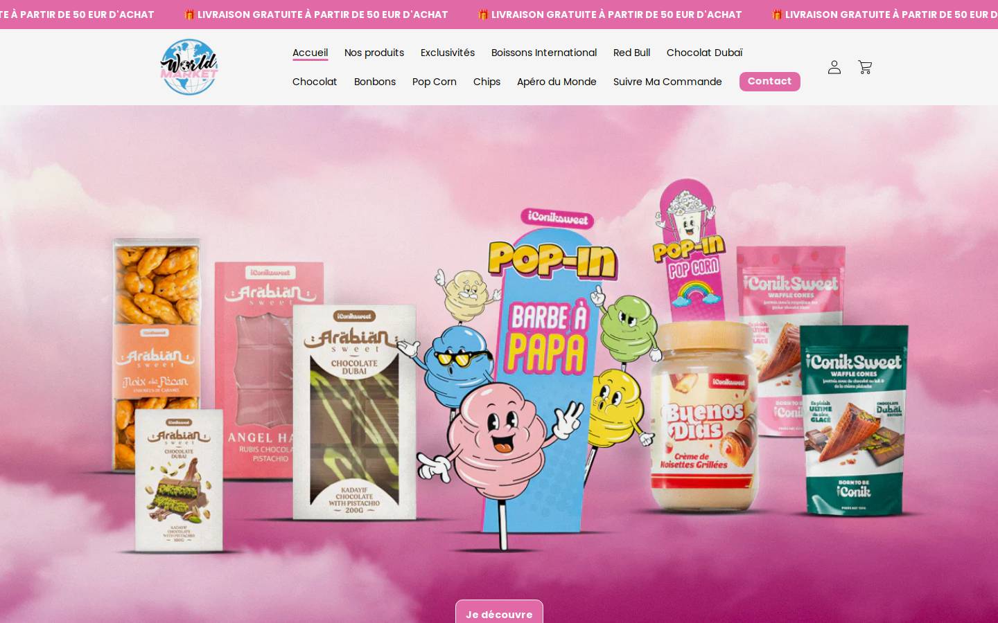 worldmarket-online.com homepage screenshot