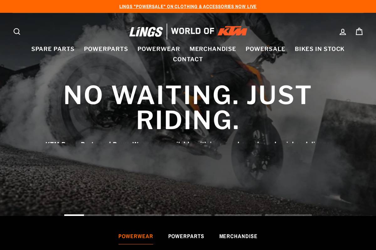 worldofktm.com homepage screenshot