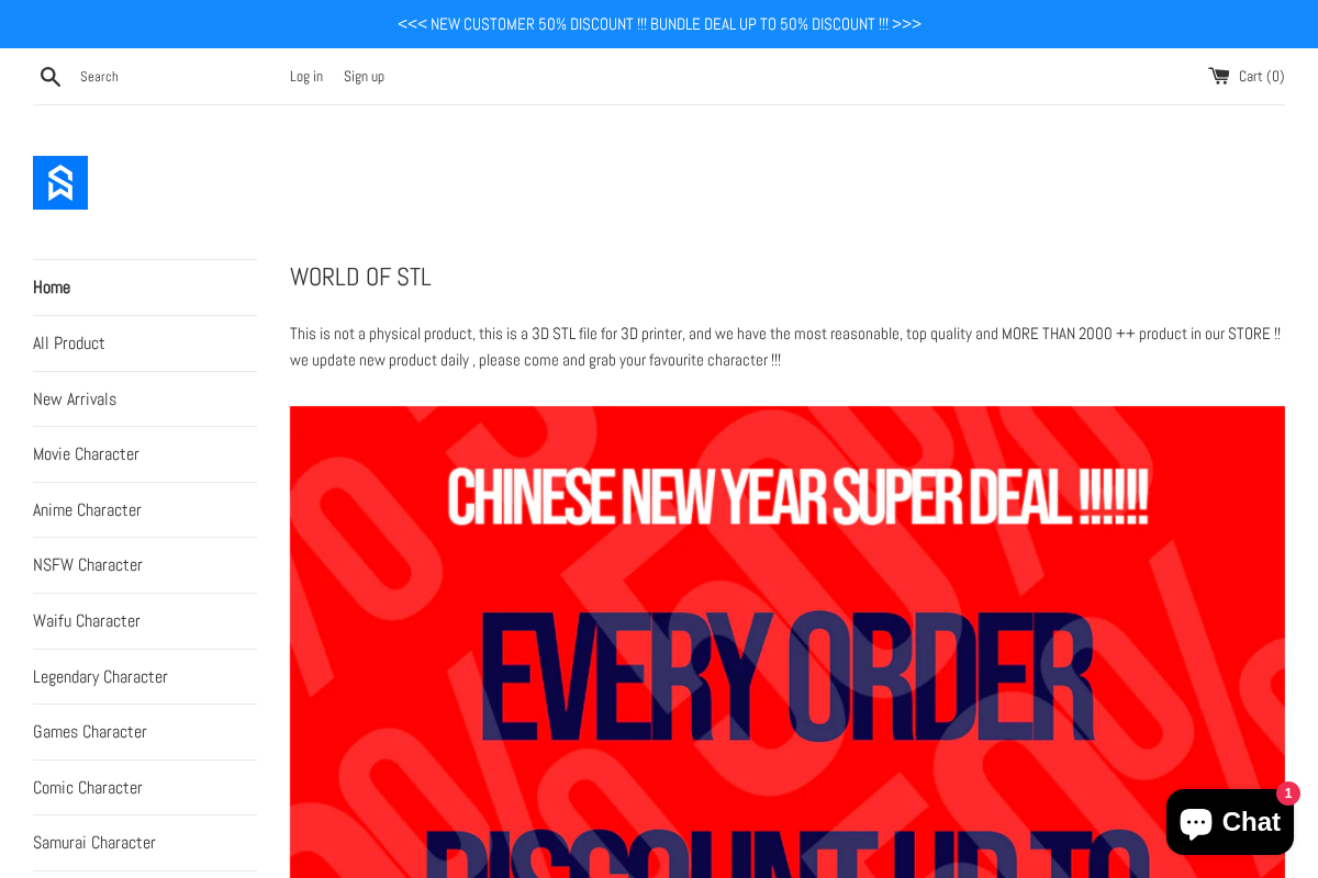 World of STL homepage screenshot