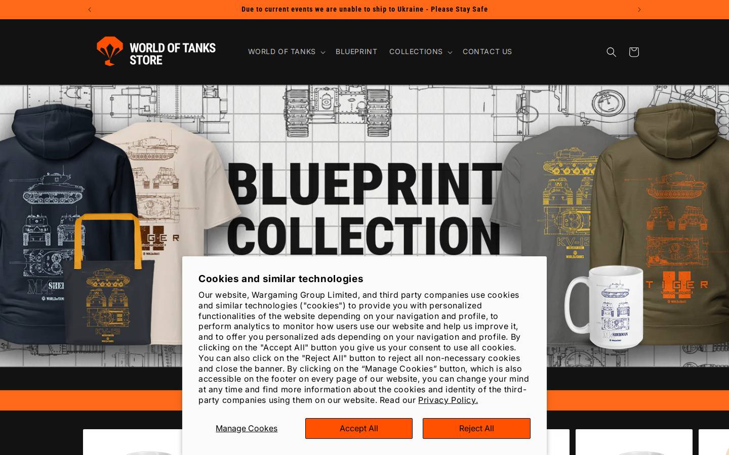 worldoftanksstore.pl homepage screenshot