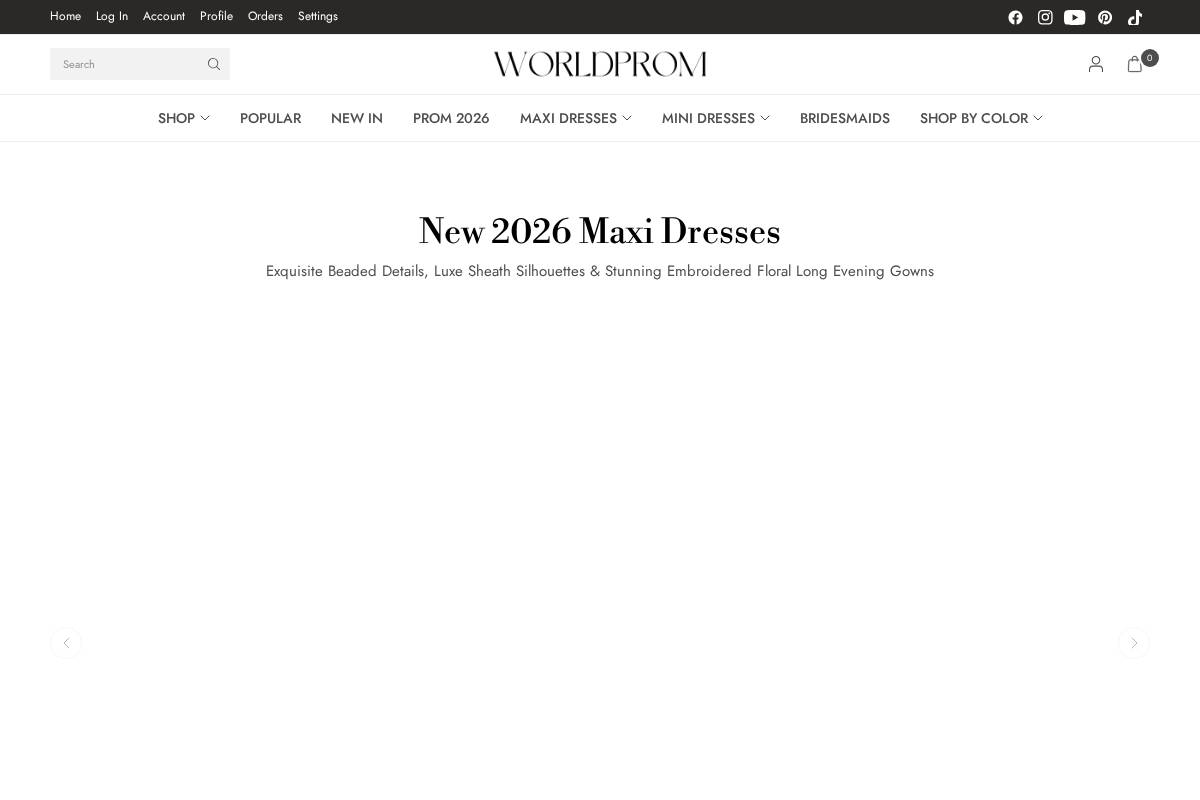 Worldprom homepage screenshot