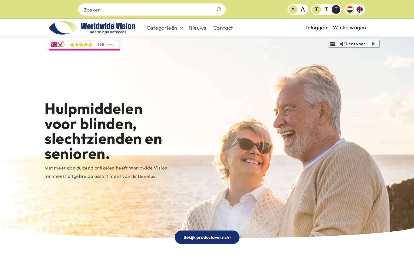 worldwidevision.be homepage screenshot