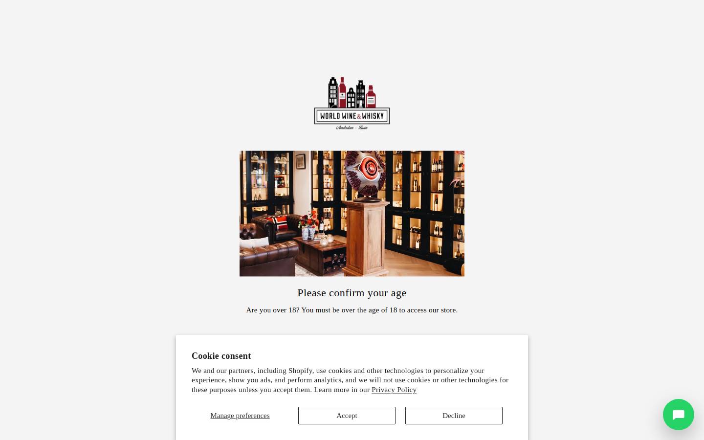 Worldwinewhisky homepage screenshot
