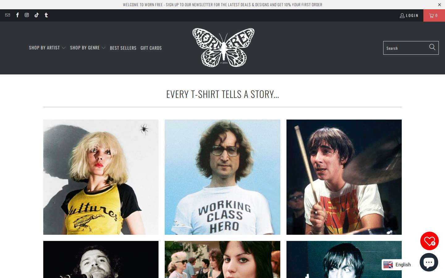 wornfree.com homepage screenshot