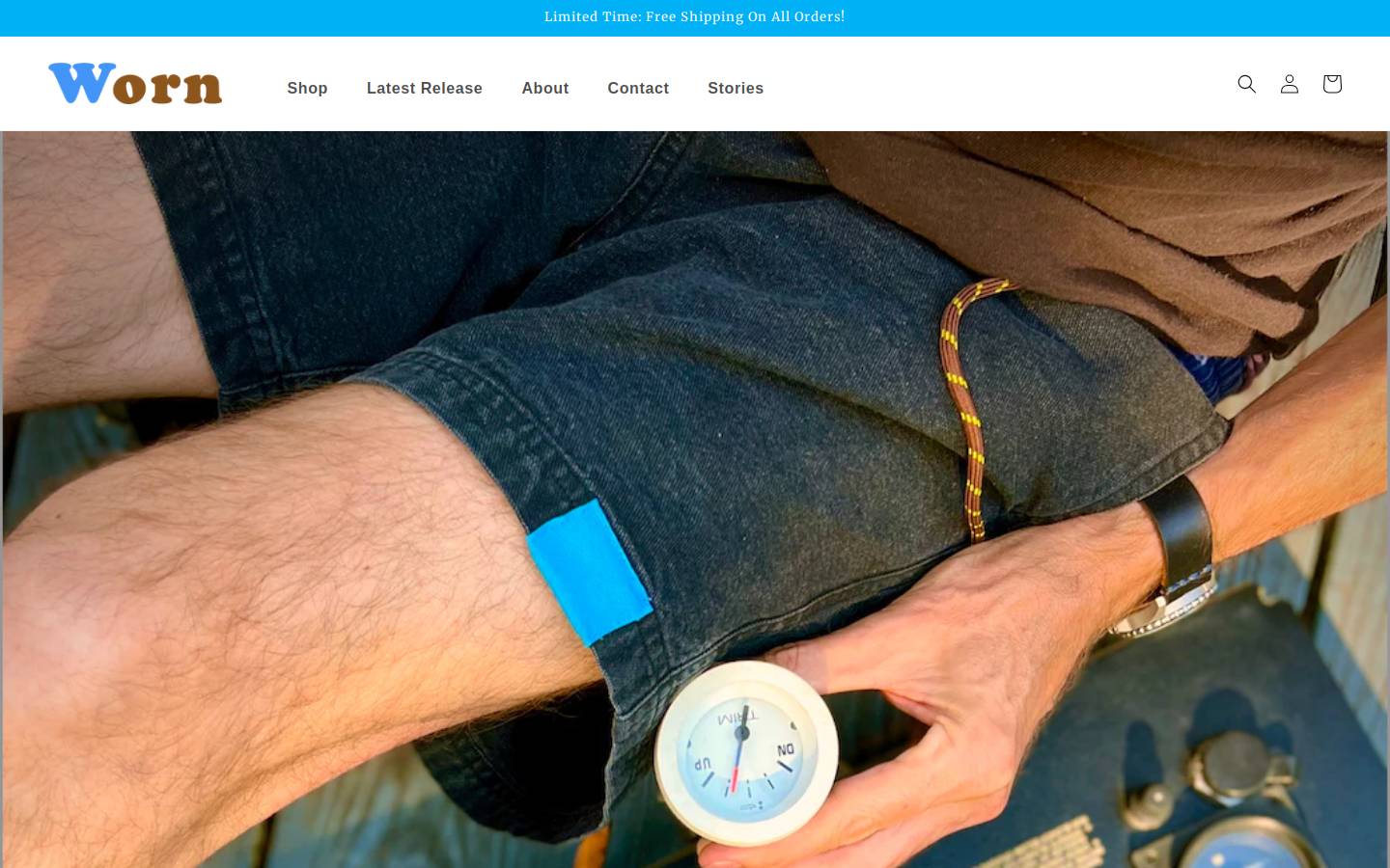 worntobeworn.com homepage screenshot